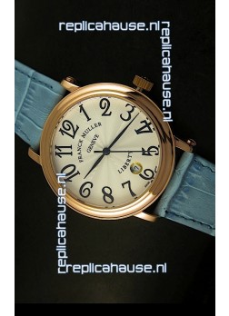 Franck Muller Master of Complications Liberty Japanese Watch Blue Strap
