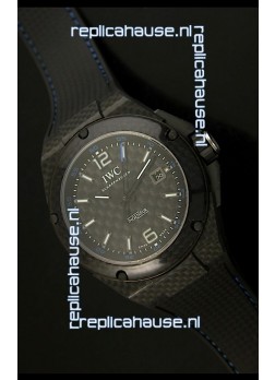 IWC Ingenieur Carbon Casing Swiss Replica Watch in Black Carbon Dial