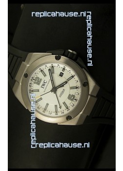IWC Ingenieur Full Titanium Swiss Replica Watch in White Dial
