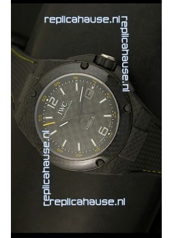 IWC Ingenieur Carbon Casing Swiss Replica Watch in Black Carbon Dial