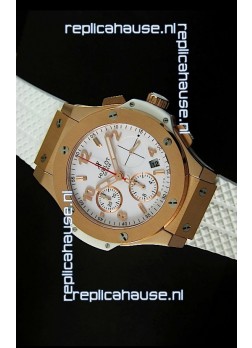 Hublot Big Bang Pink Gold Casing Swiss Watch 40MM - 1:1 Mirror Replica 