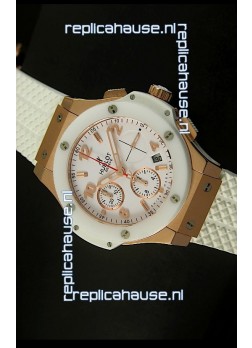 Hublot Big Bang Pink Gold Casing Swiss Watch 44MM - 1:1 Mirror Replica 