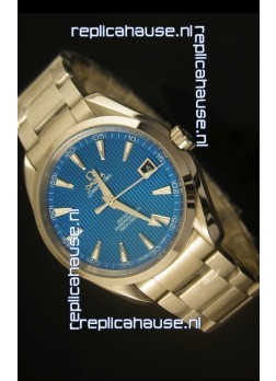 Omega Seamaster Aqua Terra Co-Axial Swiss Watch Blue Dial