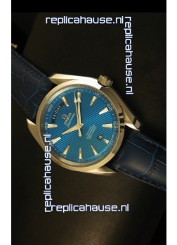 Omega Seamaster Aqua Terra Co-Axial Day Date Leather Swiss Watch