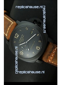 Panerai Luminor PAM441 GMT 1950 3 Days Power Reserve Swiss Watch in Ceramic Case