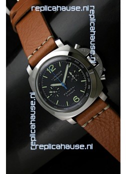 Panerai Luminor Regatta Flyback Swiss Watch in Steel - 1:1 Mirror Replica