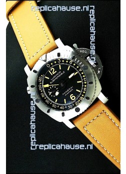 Panerai Luminor Submersible Swiss Automatic Watch in Black Dial