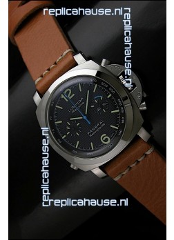 Panerai Luminor Regatta Swiss Replica Watch in Black Dial - 1:1 Mirror Replica