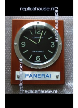 Panerai PAM255 Teak Wood Wall Clock White Dial - 1:1 Mirror Replica