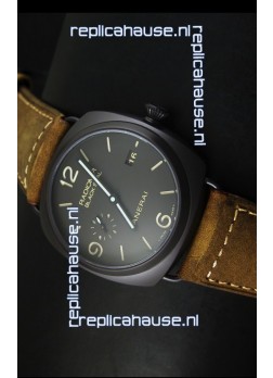 Panerai Radiomir PAM505 Black Seal 3 Days Edition with DLC Coated Case Swiss Watch 