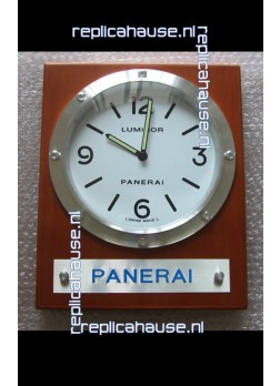 Panerai PAM255 Teak Wood Wall Clock Black Dial - 1:1 Mirror Replica