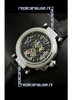 Cartier Ronde De Ladies Replica Watch in Decorated Skeleton Dial
