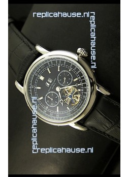 Patek Philippe Complications Tourbillon Japanese Replica Watch in Steel