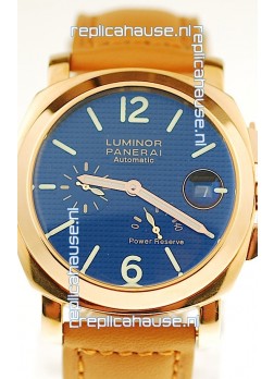 Panerai Luminor Marina Power Reserve Japanese Replica Gold Watch