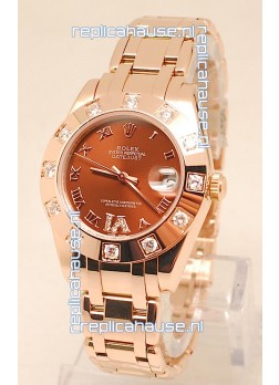Rolex Datejust Swiss Replica Watch in Rose Gold - 36MM