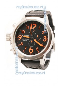 U-Boat Flightdeck Japanese Replica Watch in Orange Markers