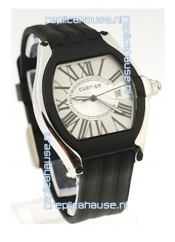 Cartier Roadster Japanese Replica Watch in White Dial