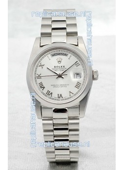 Rolex Day Date Silver Japanese Replica Watch