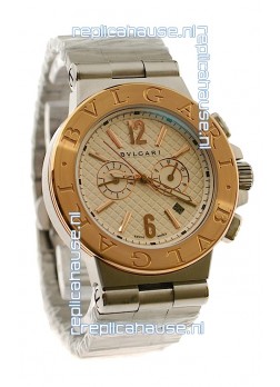 Bvlgari Diagono Mens Scuba japanese Replica Watch
