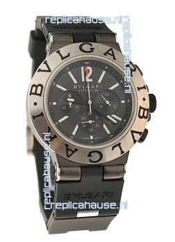 Bvlgari Scuba Swiss Body Japanese Steel Watch in Black Dial