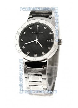 Bvlgari Quartz Japanese Watch in Diamond Markers