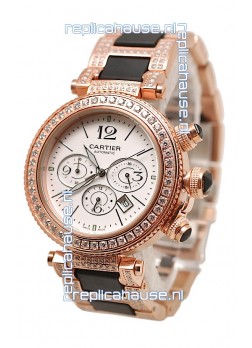 Cartier Pasha Seatimer Swiss Replica Diamonds Watch