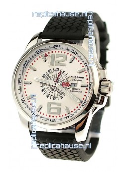Chopard 1000 Miglia GT XL GMT Japanese Replica Watch in White Dial