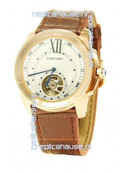Calibre de Cartier Flying Tourbillon Japanese Replica Watch