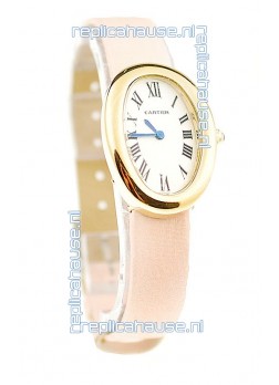 Cartier Baignoire Ladies Japanese Replica Gold Watch