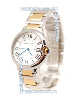Ballon De Cartier Swiss Replica Mid Sized Two Tone Watch 