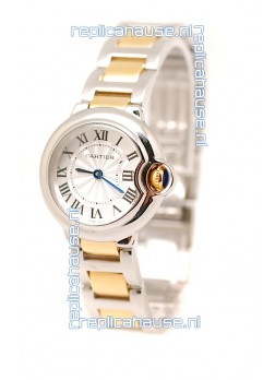 Ballon De Cartier Ladies Swiss Quartz Two Tone Watch