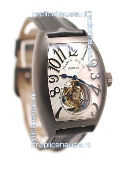 Franck Muller Aeternitas Tourbillon Swiss Replica PVD Watch in White Dial