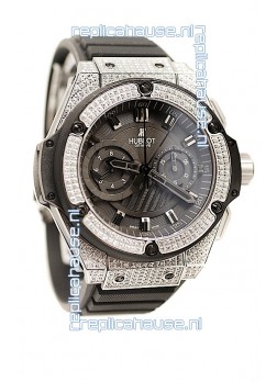 Hublot Gold Big Bang King Power Diamond Swiss Replica Watch