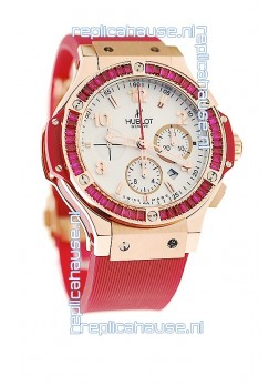 Hublot Gold Big Bang Tutti Fruitti Red Swiss Replica Watch