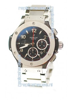 Hublot Big Bang Swiss Watch in Stainless Steel Strap