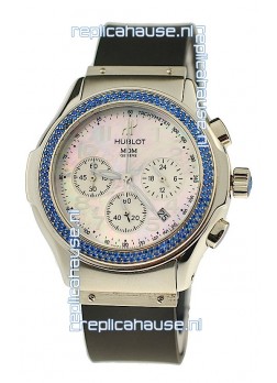 Hublot MDM Chronograph Swiss Replica Watch in Steel Case