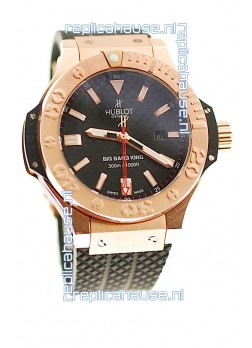 Hublot Big Bang King Swiss Replica Watch in Black Carbon Dial