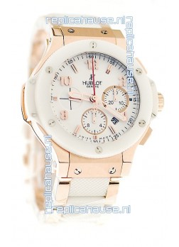 Hublot Big Bang 18K Pink Gold Casing Swiss Watch 