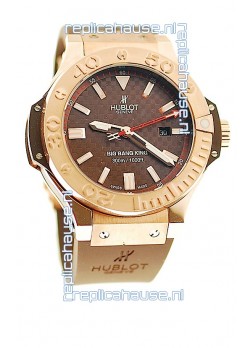 Hublot Big Bang King Swiss Replica Watch in Brown Carbon Dial