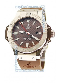 Hublot Big Bang King Swiss Watch in Steel Case Palladium Coated Bezel