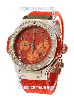 Hublot Big Bang White Baguette Diamonds Shaped Bezel