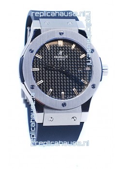 Hublot Classic Fusion Silver Watch in Stamped Dial