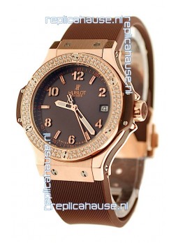 Hublot Big Bang King Cappuccino Diamonds Swiss Replica Quartz Watch