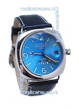 Panerai Luminor GMT 10 Days Swiss Replica Watch in Blue Dial