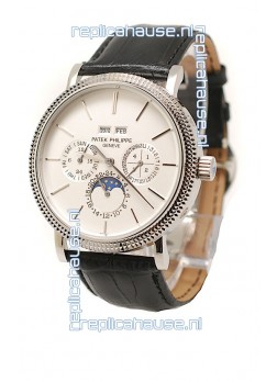 Patek Philippe Grand Complications Japanese Steel Watch in White Dial