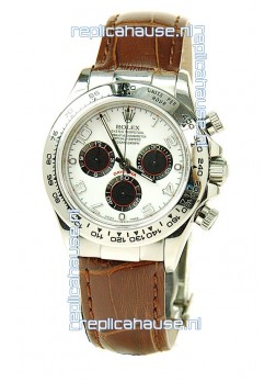 Rolex Daytona Cosmograph Swiss Replica Watch in White Dial