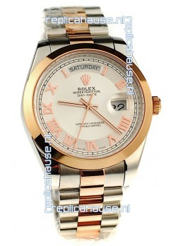 Rolex Day Date Two Tone Japanese Replica Watch 