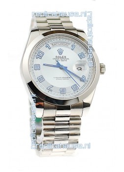 Rolex Day Date II Silver Japanese Replica Watch