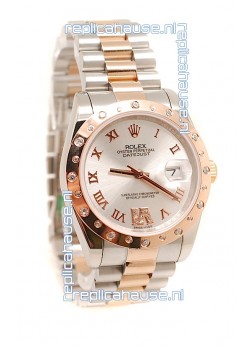 Rolex DateJust Mid-Sized Swiss Replica Rose Gold Watch