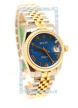 Rolex DateJust Mid-Sized Swiss Replica Two Tone Watch